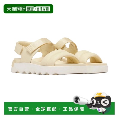 自营Sorel Viibe WomensHoney White Faux Leather Slingback Spo