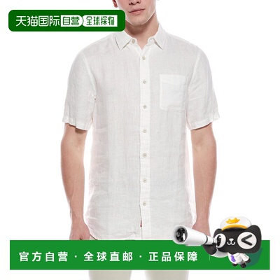 自营Faherty Palma Linen Shirt (Tall) - white 美国奥莱直发