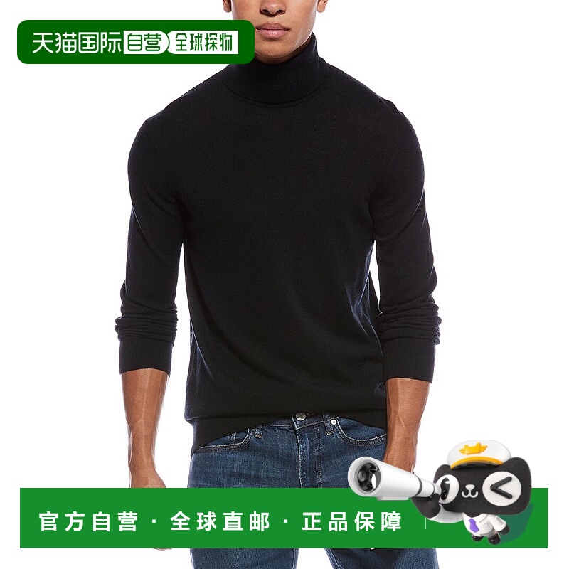 自营 Theory Vilass羊毛混纺高领毛衣-黑色 美国奥莱直发