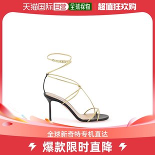 凉鞋 女士 aquazzura 人字拖 美国直邮 罗马高跟金色拖鞋