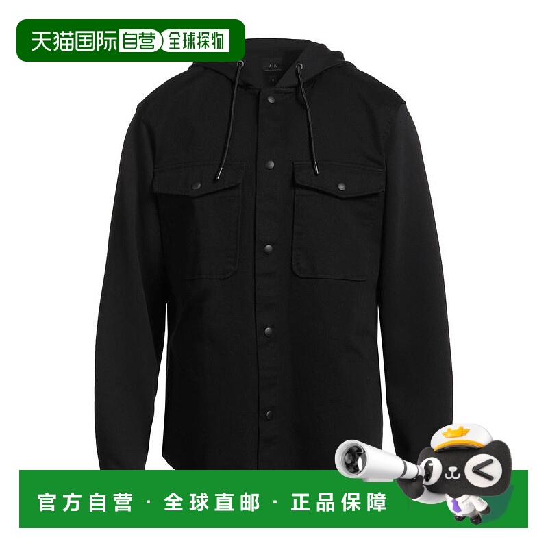 1h可退 【美国直邮】armani exchange 男士 夹克衫长袖外套