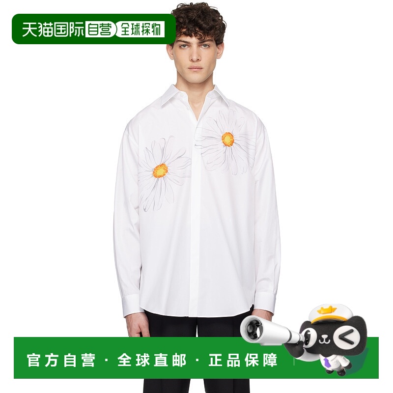 1h可退 香港直邮潮奢 Moschino 莫斯奇诺 男士 白色 Daisy Print