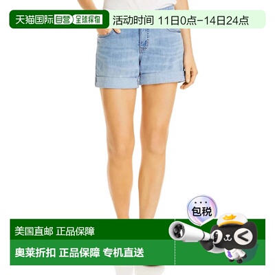 自营Women's Jag Jeans Boyfriend Shorts  Blue Denim Stretch C
