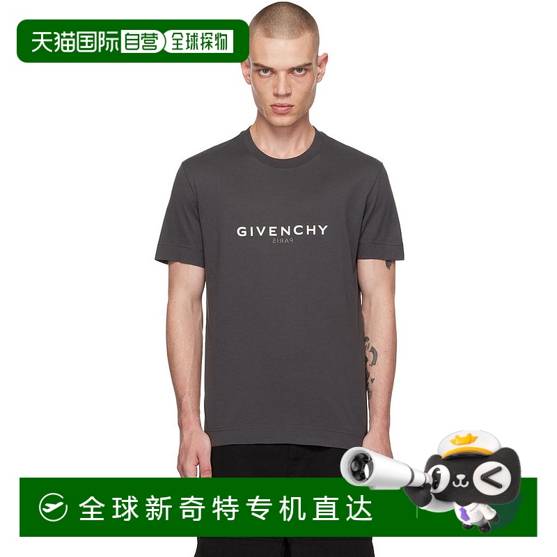 【美国直邮】Givenchy 纪梵希 灰色 Archetype T恤 男装 T恤 2422