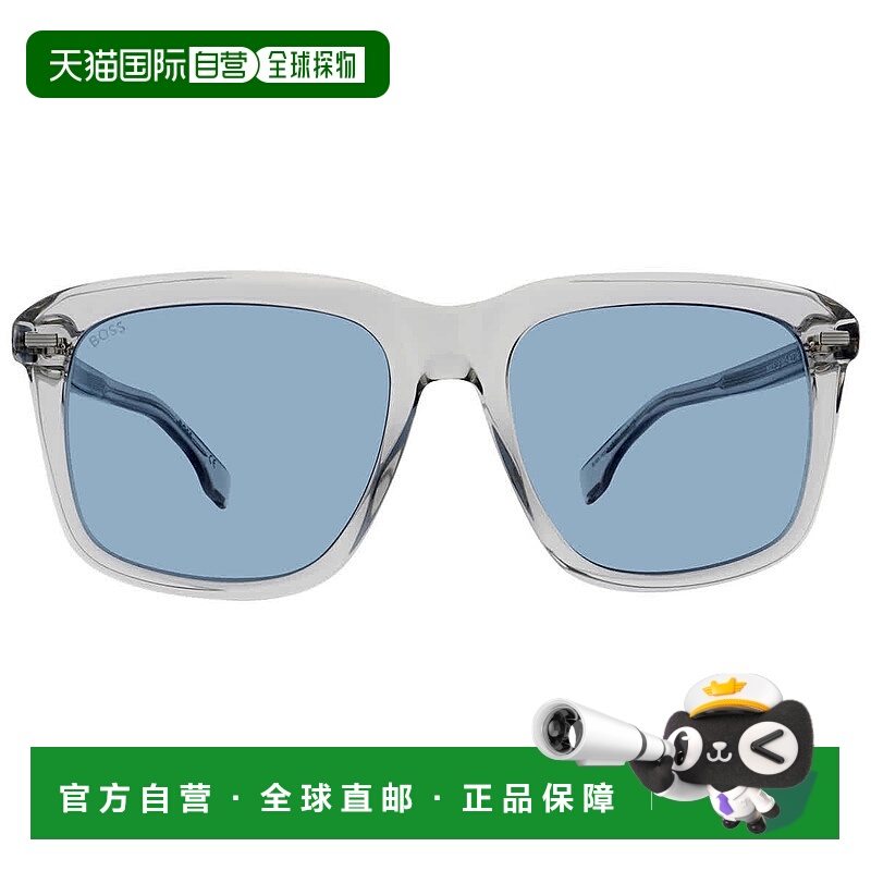 自营Hugo Boss Blue Square Men's Sunglasses BOSS 1420/S 0KB7/