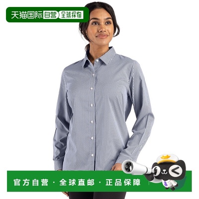 自营Cutter & Buck Skyline Epic Confidence Recycled Gingham W