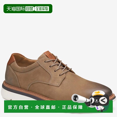 自营Men's Johnston & Murphy Braydon 20-5582 Oxford Dark Taup