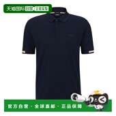 boss带橡胶徽标 衫 常规版 自营 型 Polo 深蓝色 美国奥莱直发