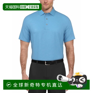 深蓝色 自营 Airflux网布高尔夫Polo衫 pga 美国奥莱直 tour男式