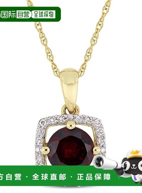 自营 mimi & max10k 金 1 克拉 TGW 石榴石和 1/10 克拉 TW 钻石