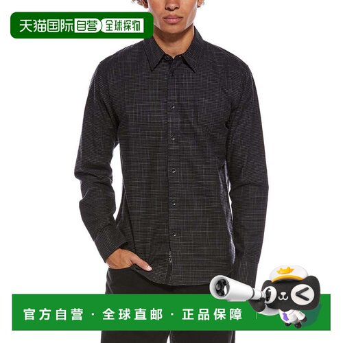 自营rag & bone Tomlin交叉线衬衫-黑色 美国奥莱直发