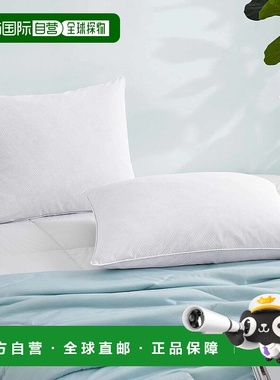 自营puredownPURE DOWN PCM TECH 冷却枕套 2 件灰色鹅绒羽毛床枕