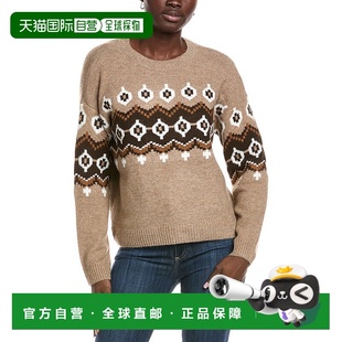 Camuto brown Fairisle Sweater 美国奥莱直 Raglan 自营Vince