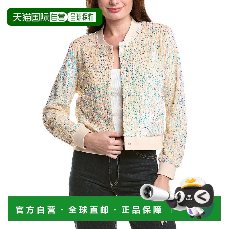 自营Nanette Nanette Lepore亮片开衫-白色 美国奥莱直发