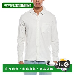 自营vince文斯毛衣纽扣衬衫 美国奥莱直发 白色