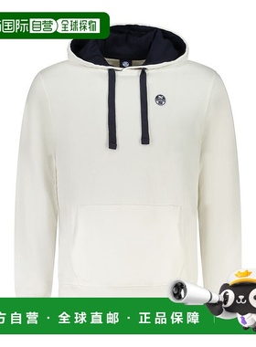 自营North Sails Cotton Men's Sweatshirt - white 美国奥莱直发
