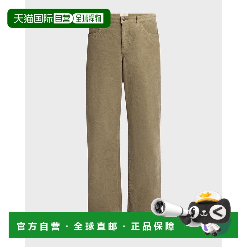 【美国直邮】THE ROW Eglitta 灯芯绒高腰直腿休闲裤 女士精品裤