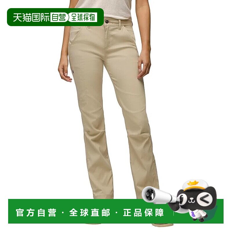 自营prAna Stretch Zion Pants Womens Sandstone Mid-Rise Strai