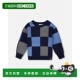 par Checkered deuxKnit 自营deux Sweater Blue blue checkere
