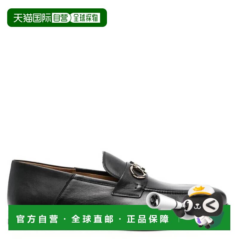 自营salvatore ferragamo菲拉格慕Gancini装饰小牛皮骡子乐福鞋-