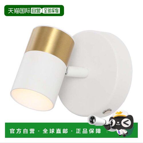 自营jonathan yPaola 1-Light现代可调节头集成可调光LED可充电壁
