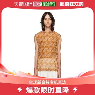 T恤男款 男士 van 圆领背心上衣棕色 dries 上装 noten 美国直邮