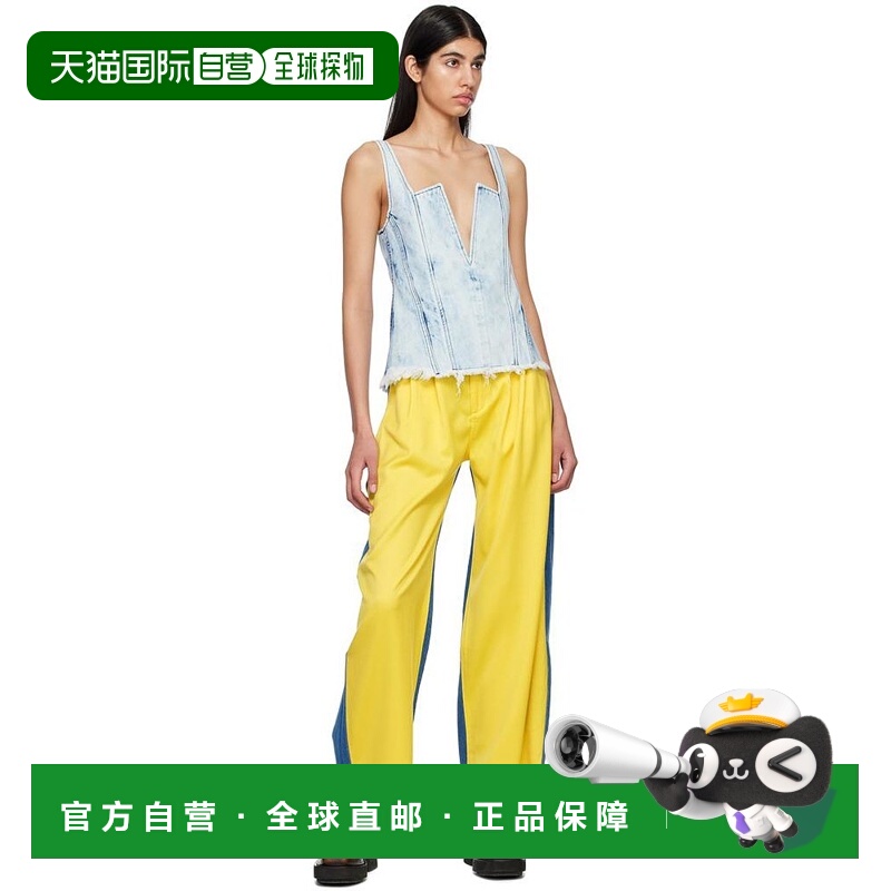 1h可退 【美国直邮】marques almeida 女士 休闲裤牛仔裤直筒裤