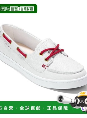自营 Cole Haan Nantucket皮革便士乐福鞋-白色 美国奥莱直发