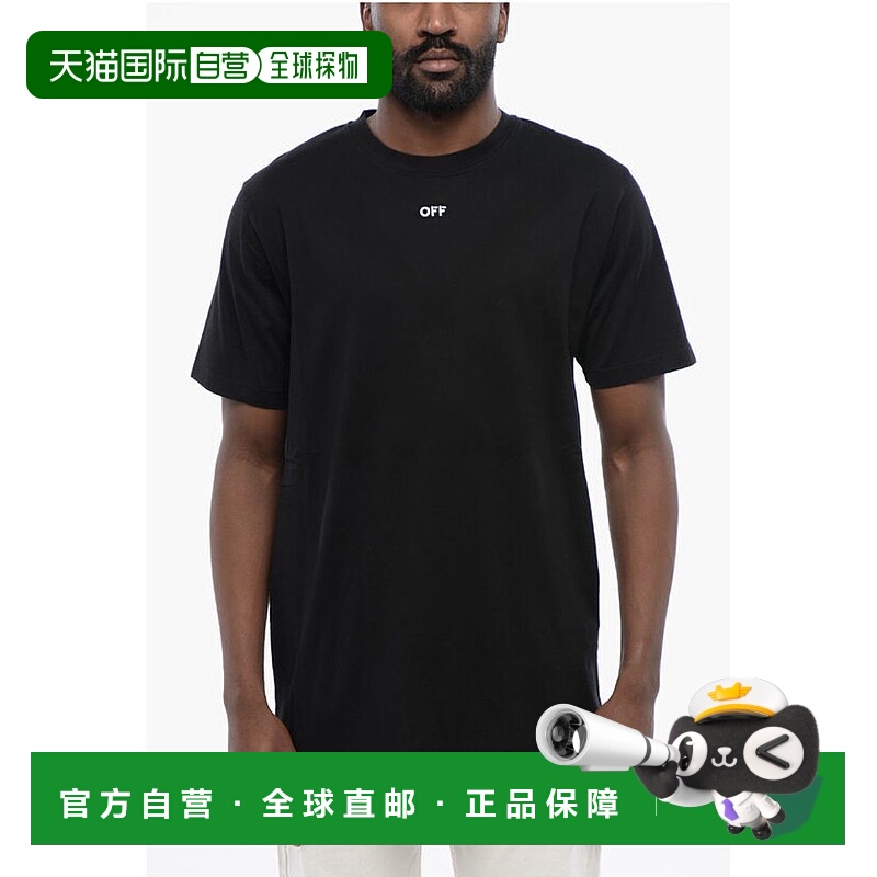 自营off-whiteOff- Cotton ARROW Crew-neck Men's T-shirt - bla