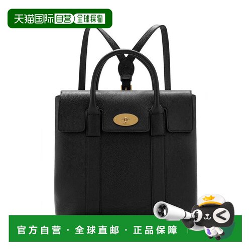 自营 mulberry贝斯沃特背包-黑色 美国奥莱直发双肩包