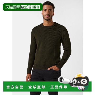 自营guessChristopher Crewneck Sweater - hunter green 美国奥