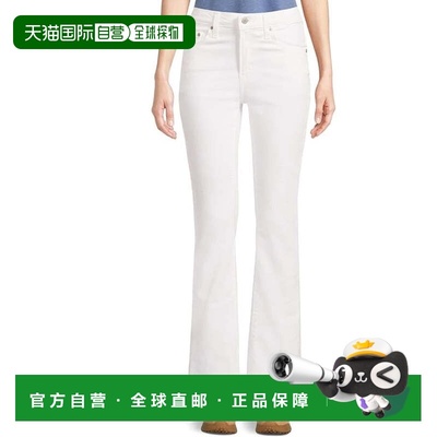 自营Levi's 725 Bootcut Jeans Women White Denim Cotton Stretc