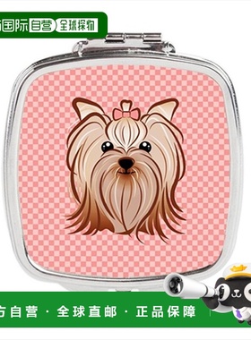 自营 Carolines Treasures BB1204SCM 棋盘粉色 Yorkie York正品