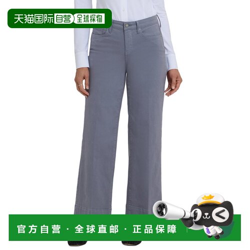 自营NYDJ Petite Teresa Shadow Blue Wide Leg Jean - blue 美国
