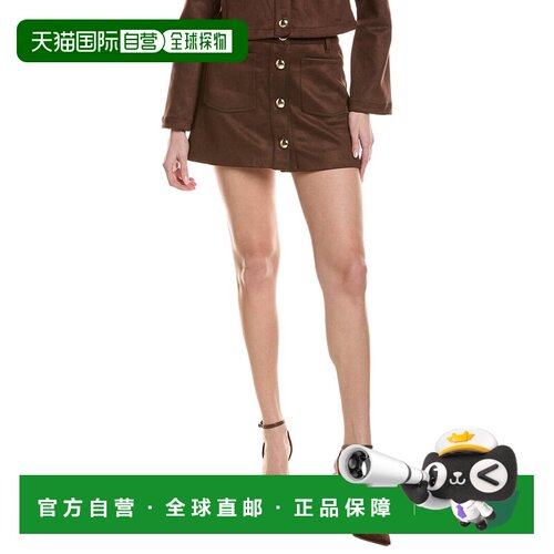 自营Bardot Lorenzo Mini Skirt - brown 美国奥莱直发半身裙