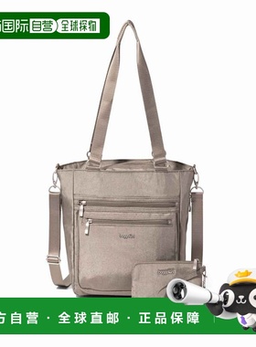 自营baggallini Women's Modern Everyday Shopper Tote Bag with