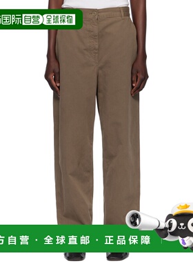 1h可退 香港直邮潮奢 The Row 女士 灰褐色 Sharka 长裤 9050W397