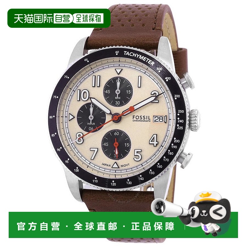 1h可退 【美国直邮】fossil 男士 休闲手表化石运动石英