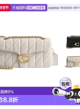 香港直邮COACH蔻驰女士皮质单肩斜挎链条包潮牌CP149B4HA/LHBLK