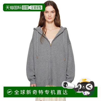 1h可退 香港直邮潮奢 Chloe 蔻依 女士 灰色 Oversized Zipped 连