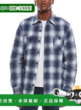 自营WEATHERPROOF VINTAGE Quilted Shirt Jacket - blue 美国奥