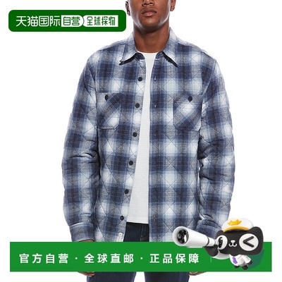 自营WEATHERPROOF VINTAGE Quilted Shirt Jacket - blue 美国奥