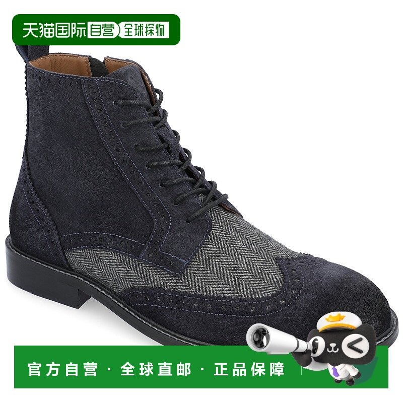 自营 Thomas & Vine Jarett Wingtip Ankle Boot - navy 美国奥莱