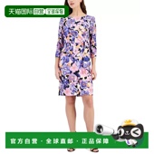 4袖 自营 FTS1305 Sheath连衣裙女式 紫色花朵弹力水肺3 Tahari ASL