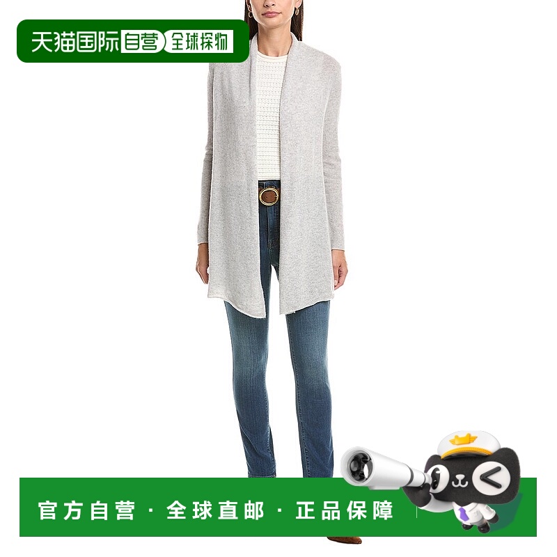 自营InCashmere Flyaway Cashmere Cardigan - gray 美国奥莱直发