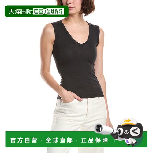 自营rag & bone Lucy v领背心-黑色 美国奥莱直发