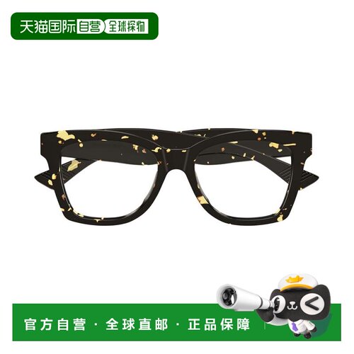 自营bottega venetaBv1459o Bold大方形眼镜-黑色 美国奥莱直发