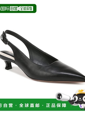 自营Franco Sarto L-Marlow Leather Slingback - black 美国奥莱