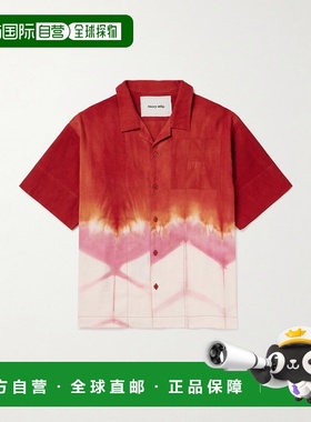 1h可退 香港直邮潮奢 Story Mfg. 男士 Greetings Camp-Collar 扎