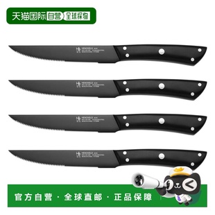 自营Henckels Noir 4-pc Steak Knife Set - black 美国奥莱直发